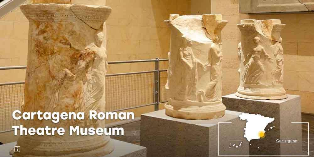 A sculpture in the Cartagena Roman Theatre Museum