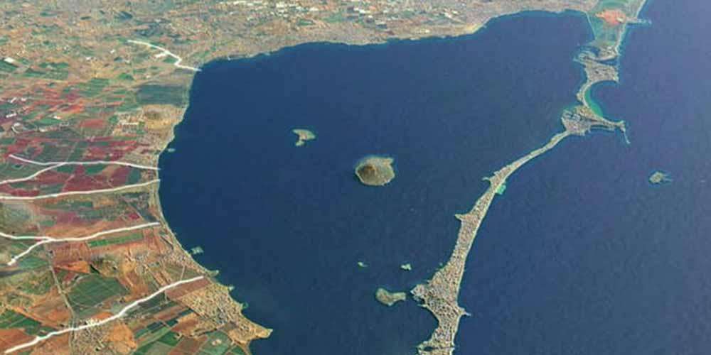 An overview of the Mar Menor and La Manga, Murcia, Spain