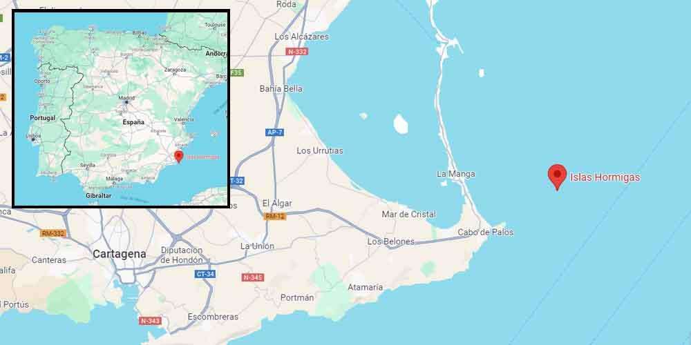 Islas Hormigas location