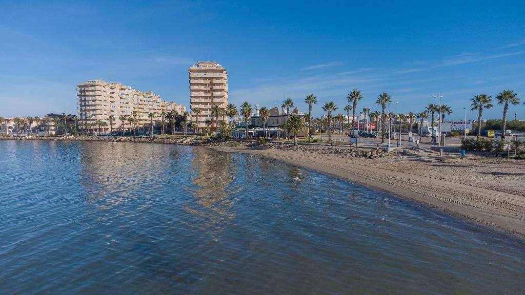 Panoramic vision of Playa Mistral, in San Javier
