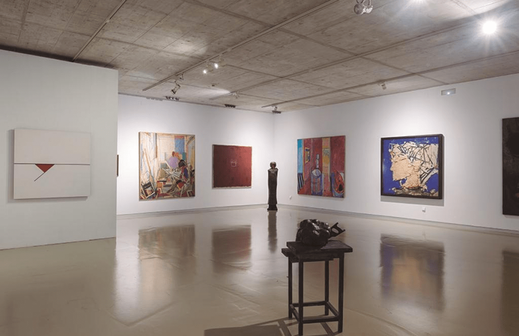 picture from one of the art rooms inside the museum of modern art in Cartagena