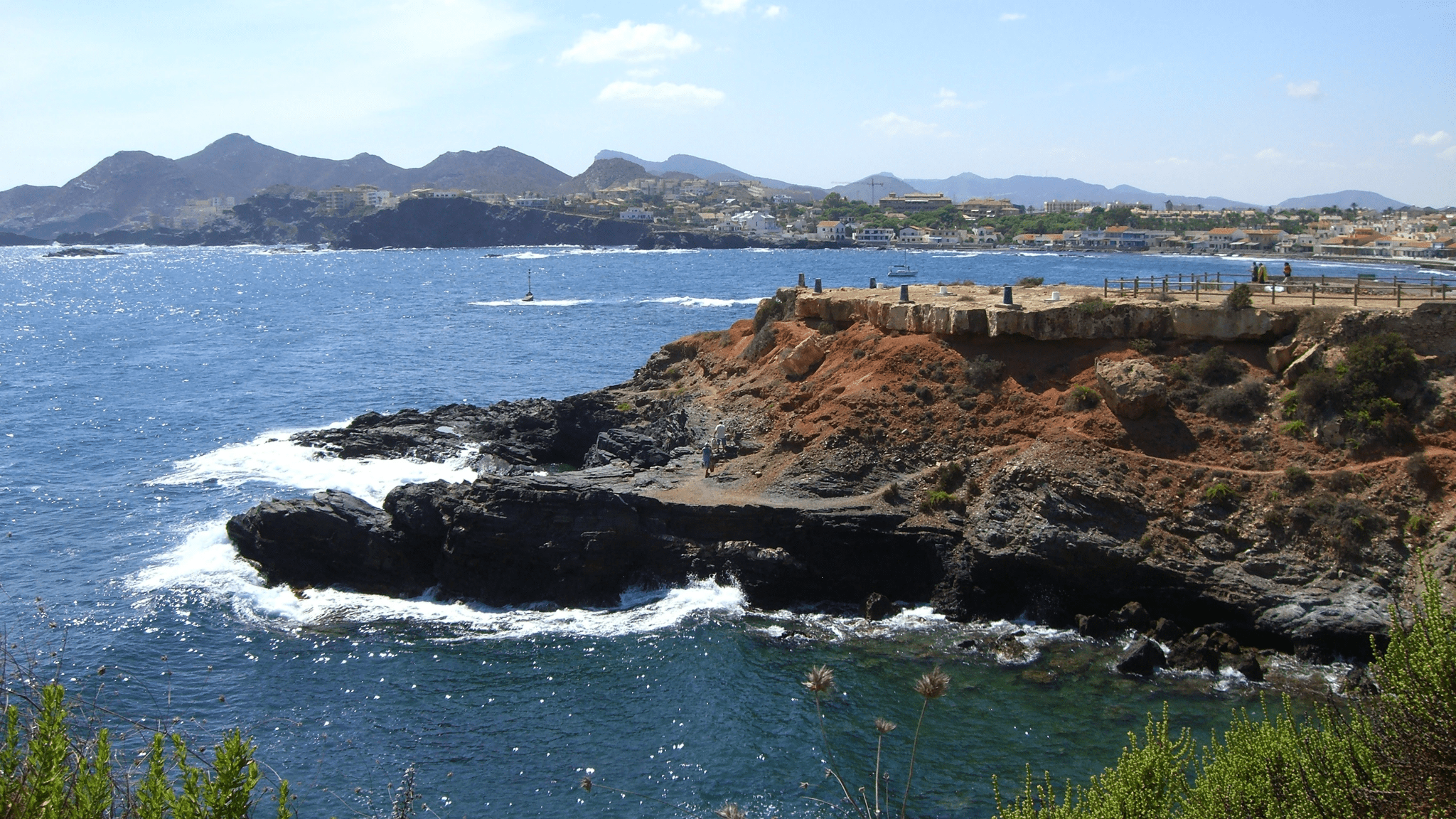 picture of the platform above the sea in Cabo de Palos