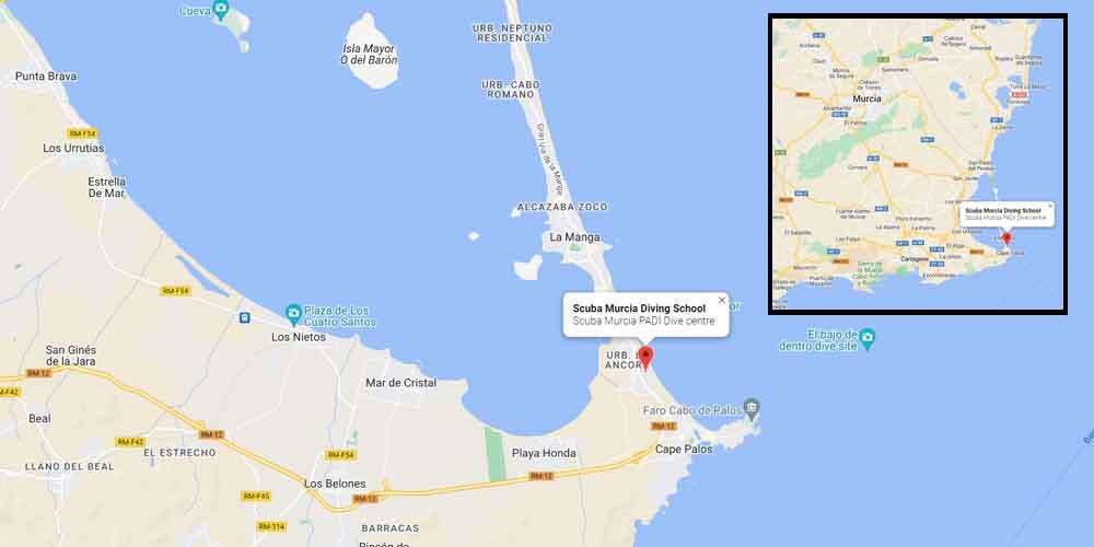 Scuba Murcia location