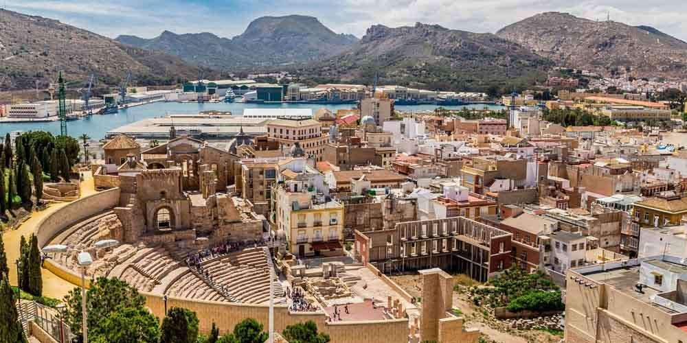 The Old Roman Theatre in Cartagena, Spain