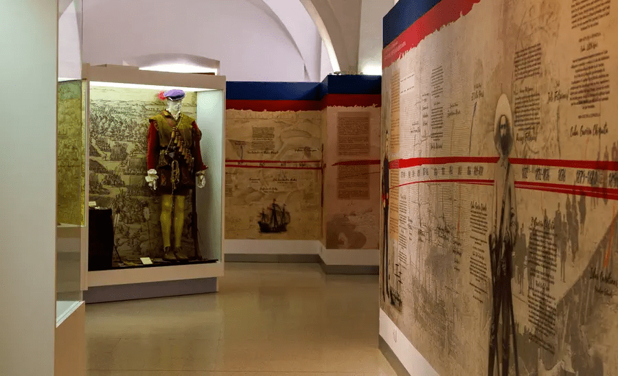 Walls adorned with layers of history and abundant information in The Naval Museum Cartagena