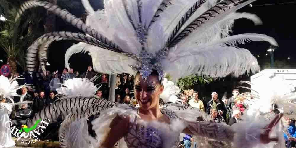 A parade in the night Aguilas Carnival
