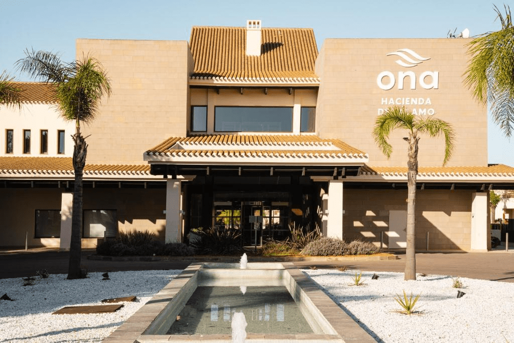 image from the entrance of Hacienda del Alamo