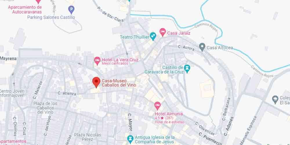 Location of La Casa de los Caballos del Vino