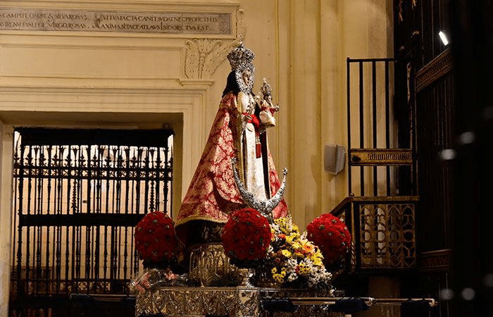 Patroness of the city, Virgen de la Fuensanta, in the Santuario de Nuestra Señora de La Fuensanta
