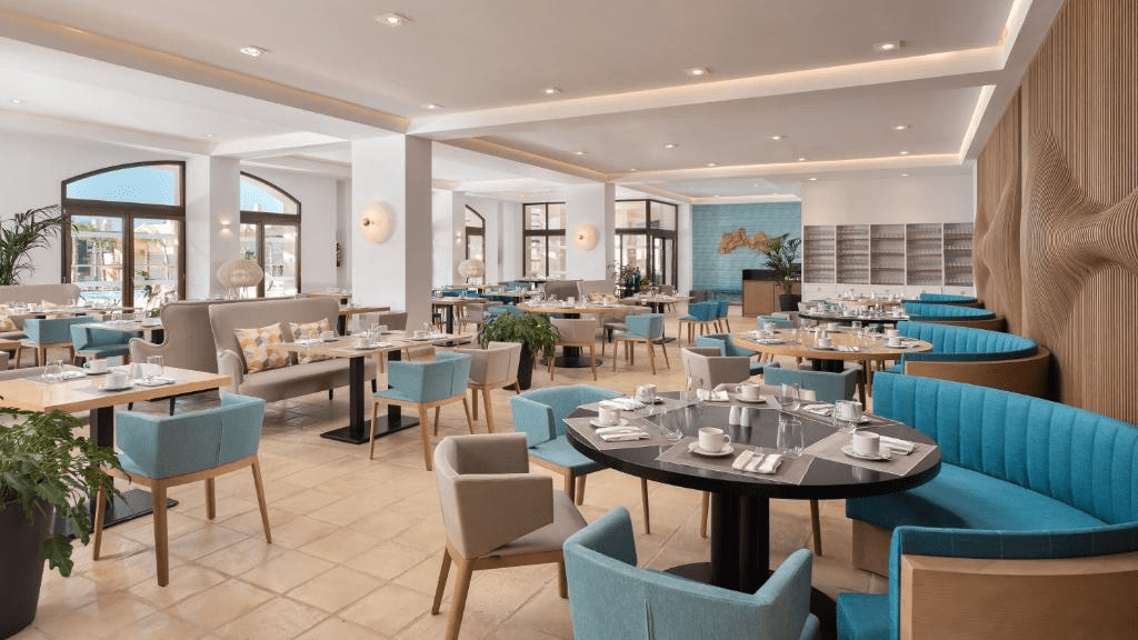 picture from the interiors of the resort's  restaurant