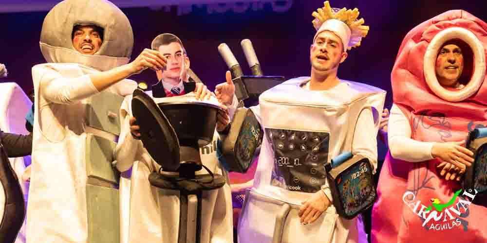 The Certamen of Chirigotas in the Aguilas Carnival