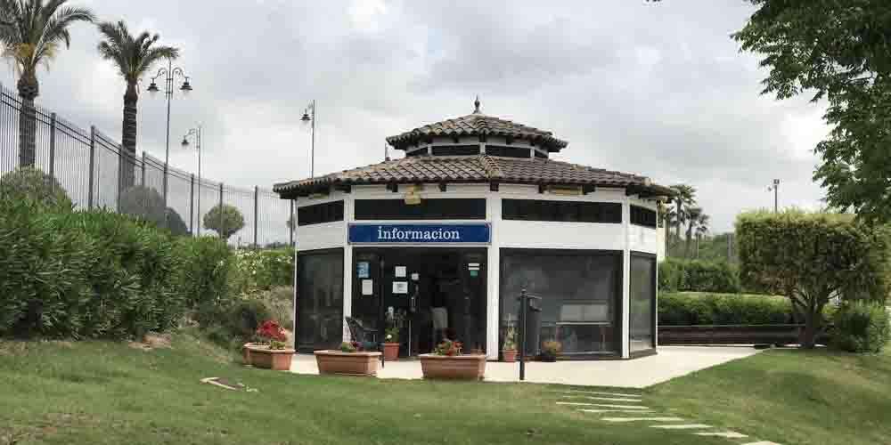 The information office in the Hacienda Riquelme Golf Resort