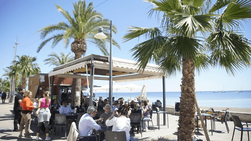 Chiringuito, a beach bar in Playa Del Pescador