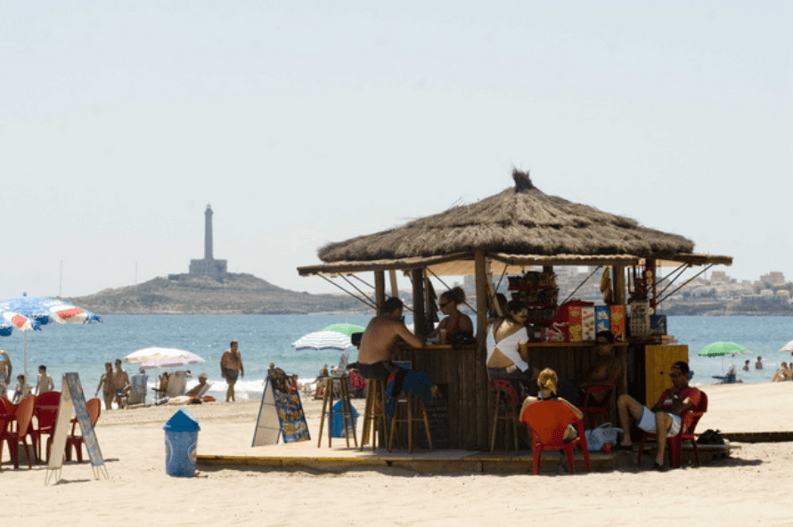 Chiringuitos at the beach