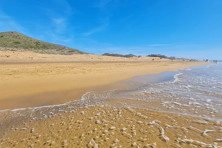 image showing the golden sand and crystal water of Calblanque