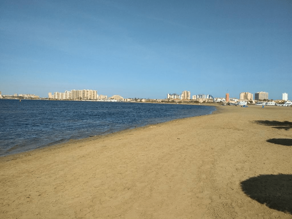 image showing the sand and sea of Playa del Vivero