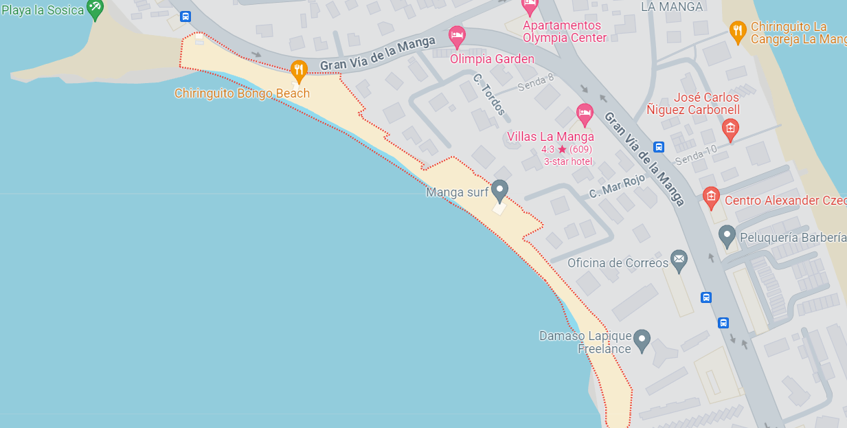 Location Playa Cavanna