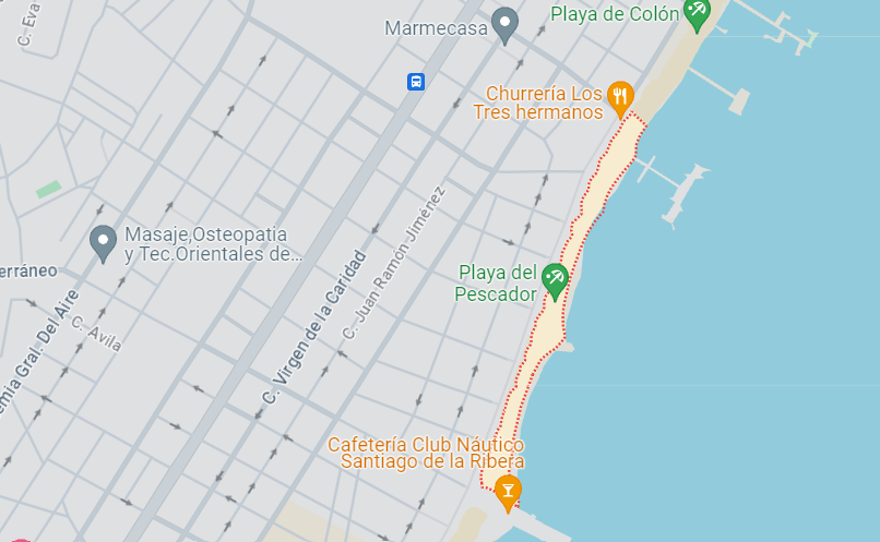 Map of Playa Del Pescador