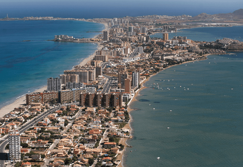 Playa Matasgordas, is in San Javier, La Manga Del Mar Menor