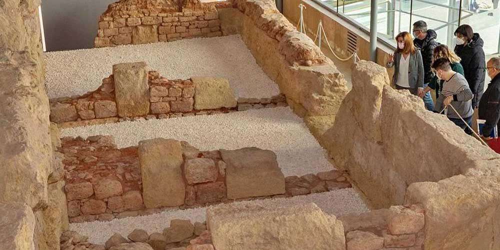 The ancient Punic Wall in Cartagena