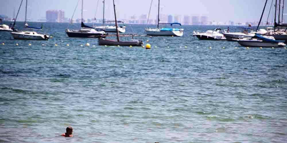The Mar Menor in the Playa del Carrión, Spain