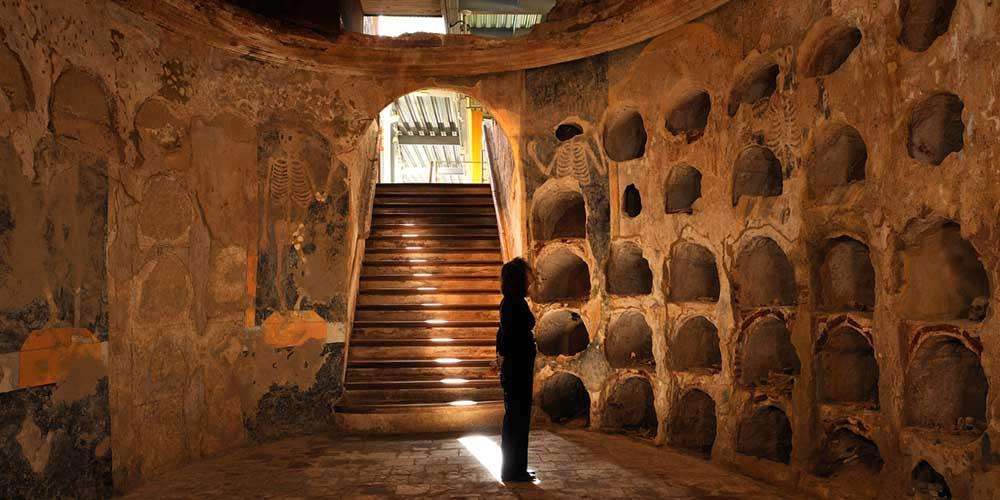 The Saint Joseph Crypt at side the Punic Wall