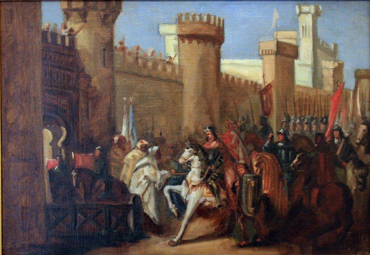 19th-century painting depicting the entry of Jaime I of Aragon in Murcia on 2 February 1266