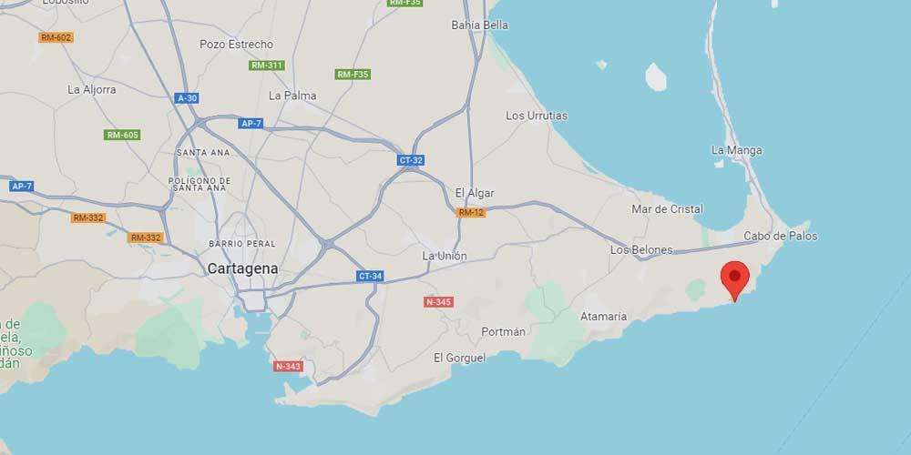 Calblanque, Cartagena location