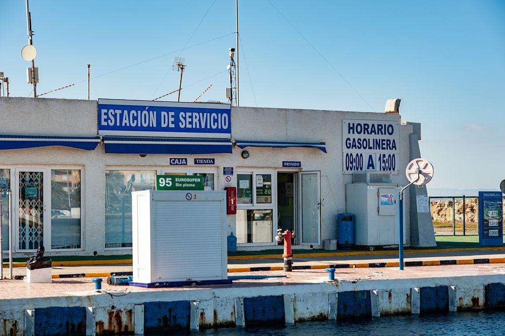 Gas Station in Puerto tomas maestre, in San Javier.