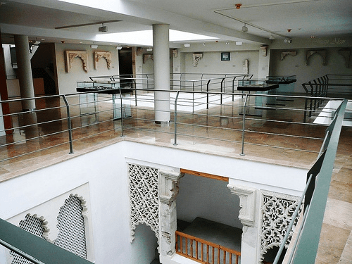 image of the third floor of the museum showing multiple artifacts from prehistory
