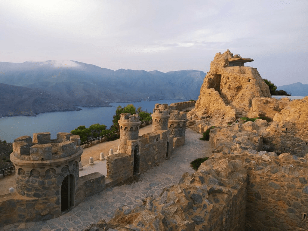 image showing one of the stone paths inside the fortress