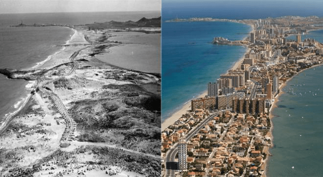 La Manga Before and now