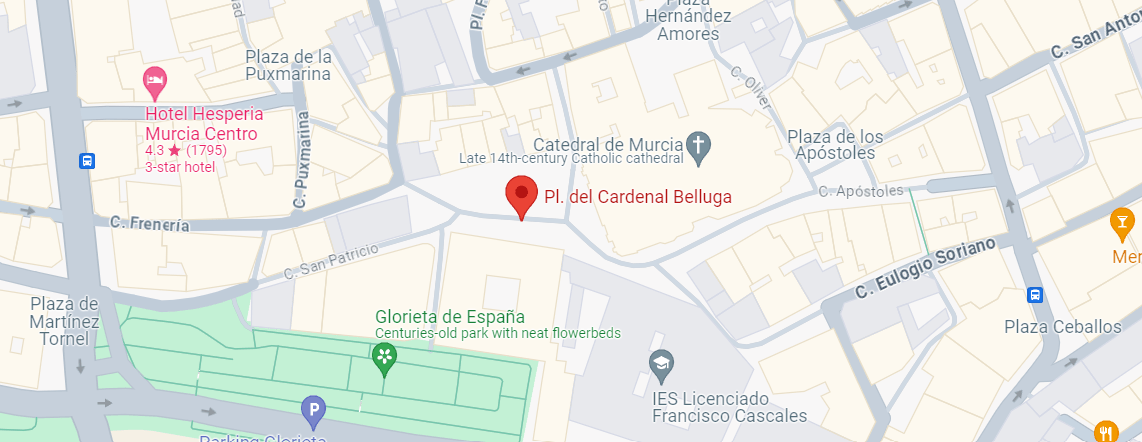 Location of the Palace in the map