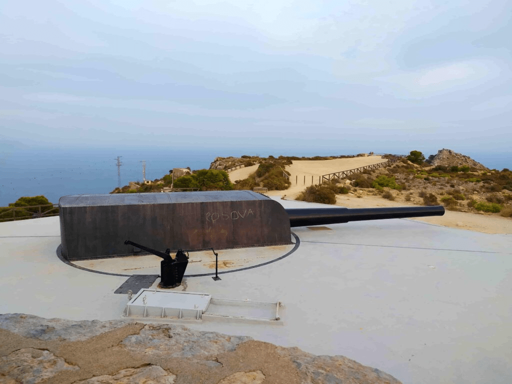 picture from the gun battery inside the fortress