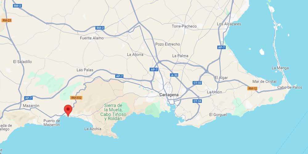 Playa del Mojón location