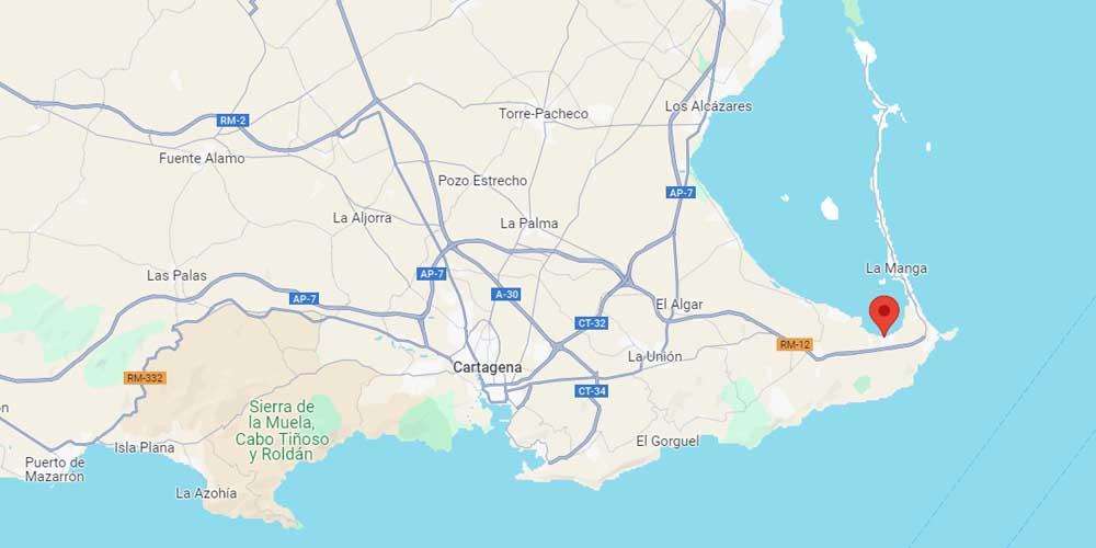 Playa Honda, Cartagena location