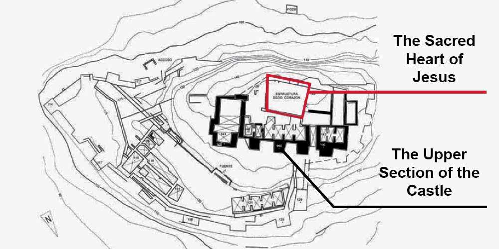 The architecture of Castillo de Monteagudo