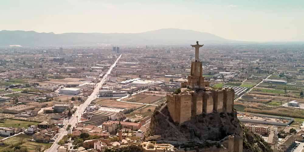 The Monteagudo castle in the territory