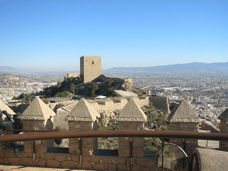 View of the Castle and defensive structures of it 