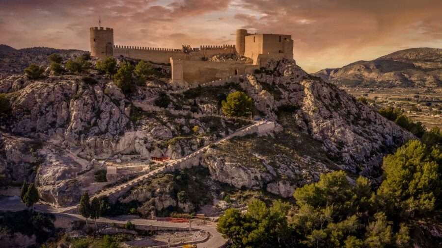 Castle of Castalla by Murcia