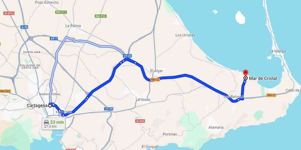 How to get to Mar de Cristal