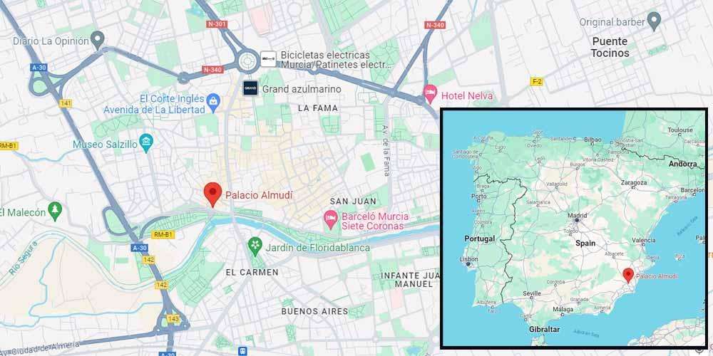 Palacio Almudí Location